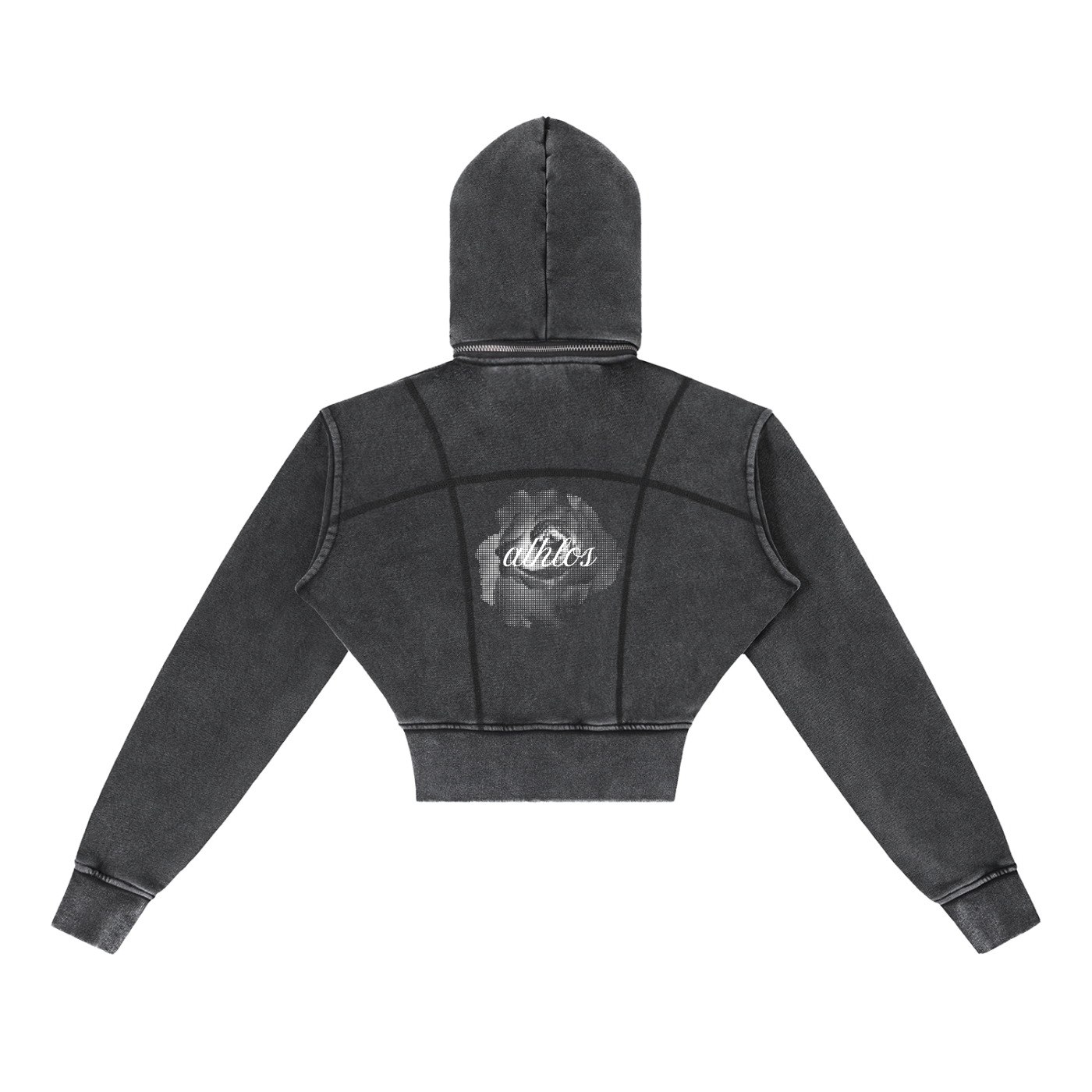 ATHLOS FLOWER Cropped Hoodie