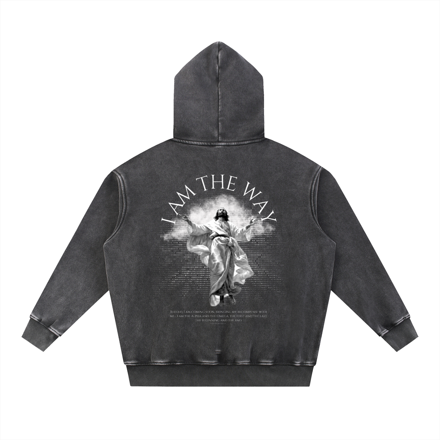 I AM THE WAY Wash Fleece Oversize Hoodie