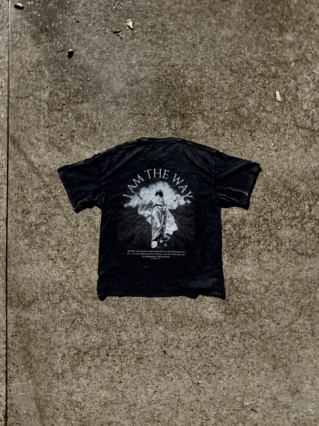 I AM THE WAY Washed Oversized  T-Shirt