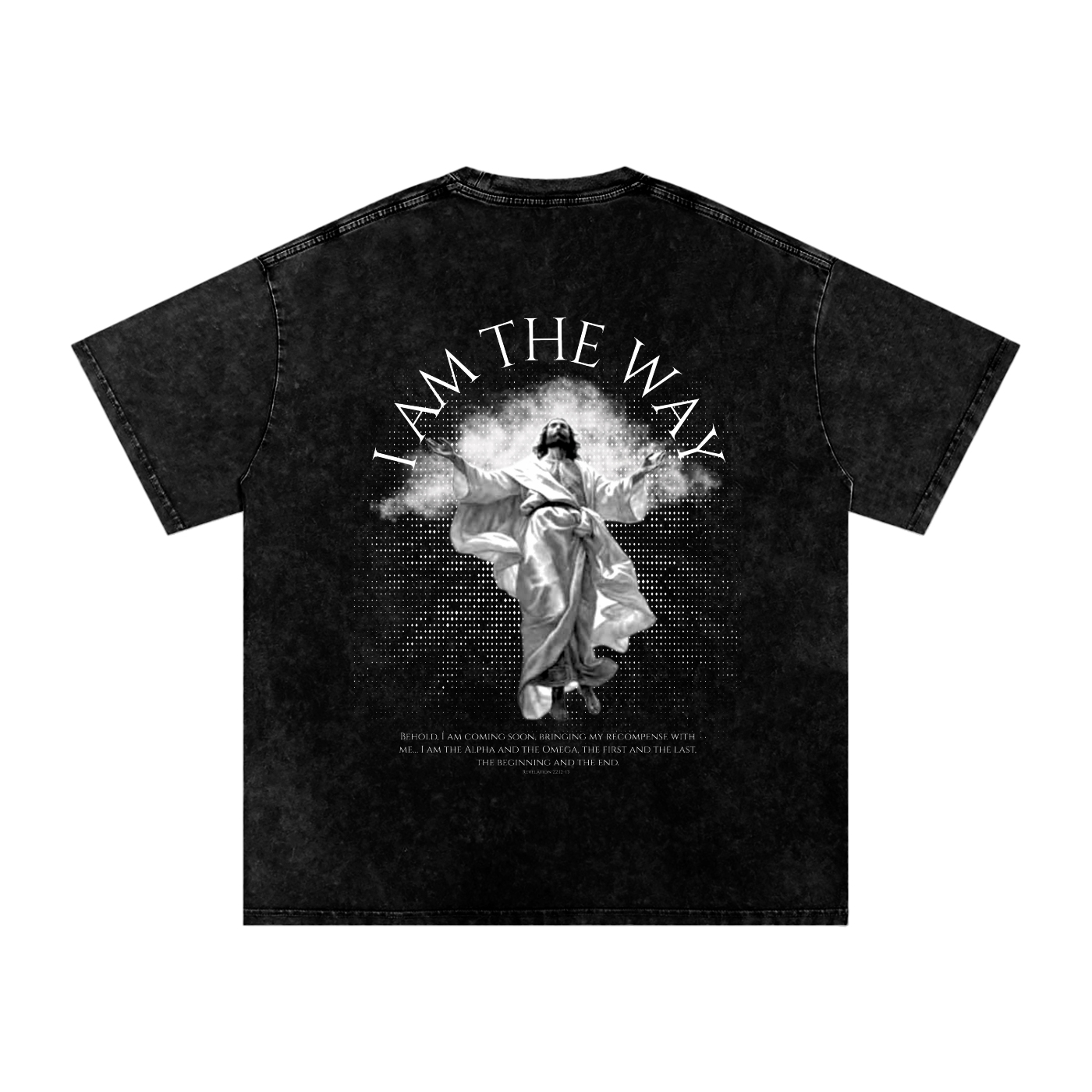 I AM THE WAY Washed Oversized  T-Shirt