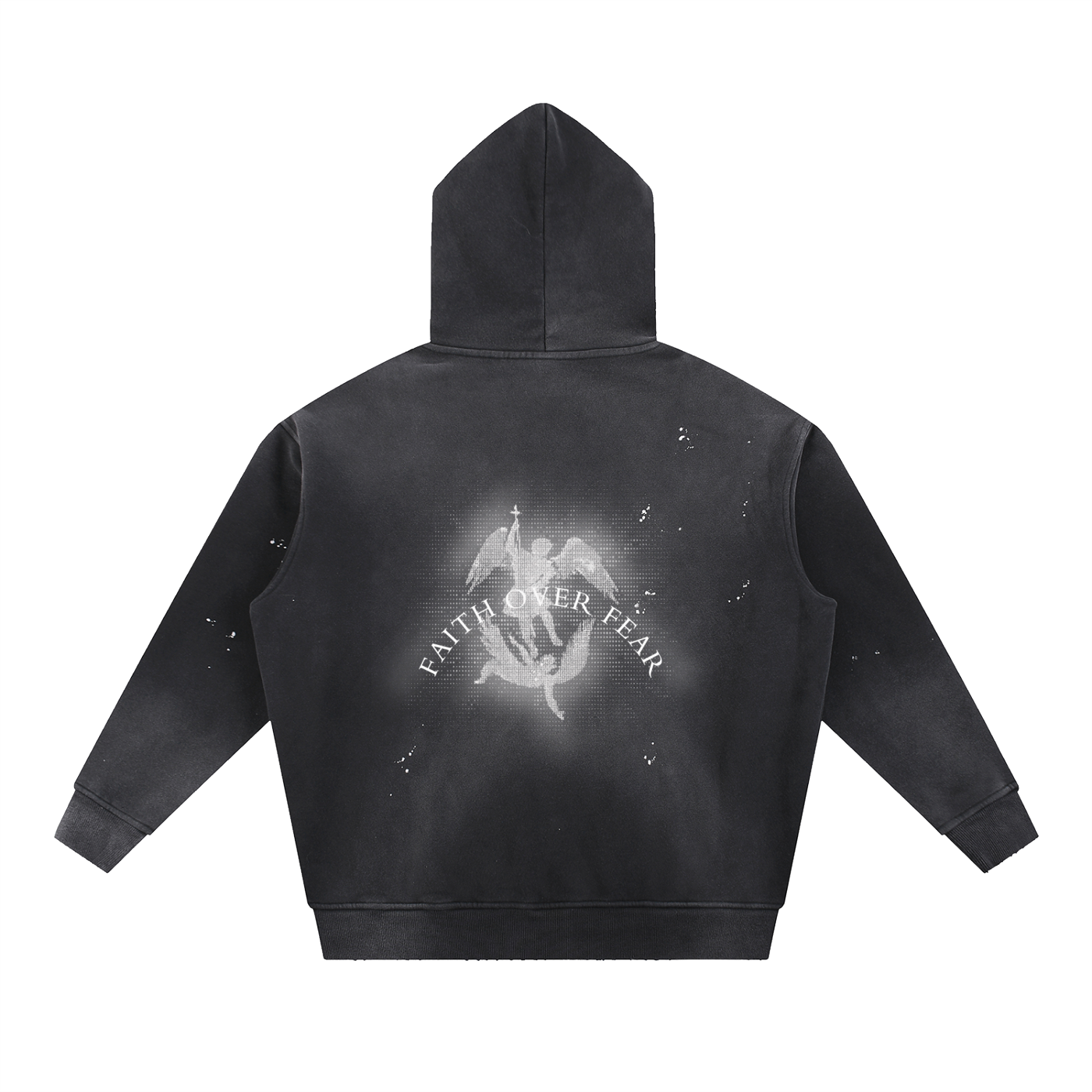 FAITH OVER FEAR Washed Fleece Hoodie